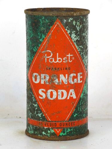 1955 Pabst Orange Soda 10oz No Ref. Flat Top Milwaukee Wisconsin