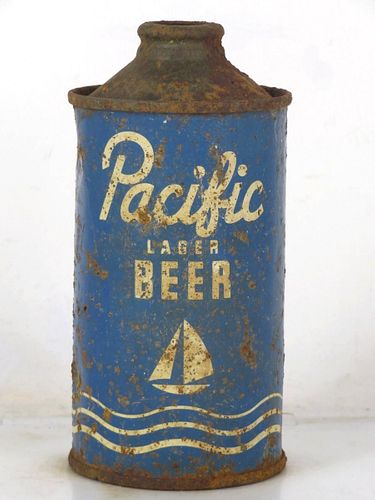 1940 Pacific Lager Beer 12oz 178-29 Low Profile Cone Top San Francisco California