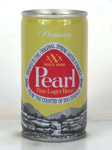 1972 Pearl Fine Lager Beer 12oz T107-27 Ring Top San Antonio Texas
