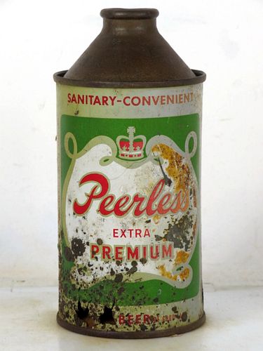 1951 Peerless Extra Premium Beer 12oz 178-31 High Profile Cone Top La Crosse Wisconsin