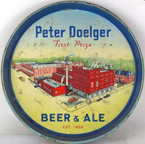 1940 Peter Doelger Beer & Ale 12 inch tray Harrison New Jersey
