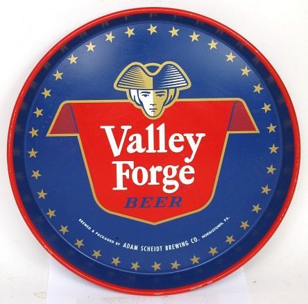 1954 Valley Forge Beer 12 inch tray Norristown Pennsylvania