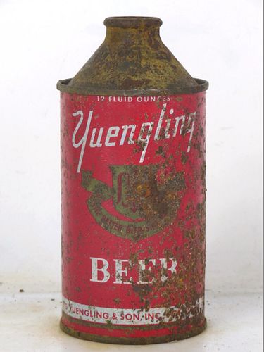 1950 Yuengling Beer 12oz 189-26 High Profile Cone Top Pottsville Pennsylvania
