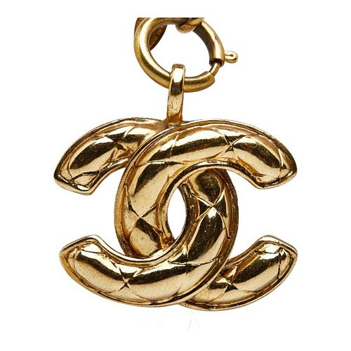 CHANEL MATELASSE GOLD PLATED NECKLACE