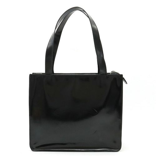 CHANEL HERE MARK LEATHER TOTE BAG
