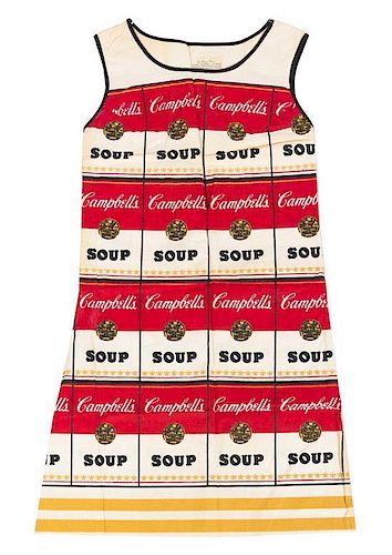 * An After Andy Warhol Souper Dress, 36.5" x 21.5".