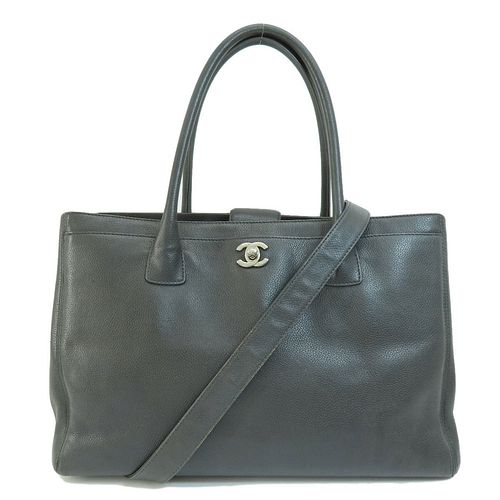 CHANEL COCOMARK LEATHER TOTE BAG