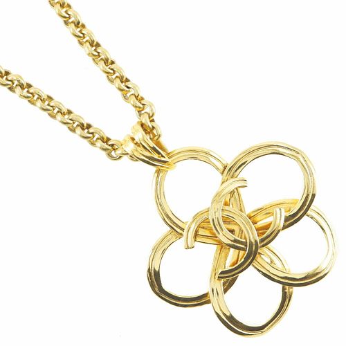 CHANEL MARK FLOWER NECKLACE
