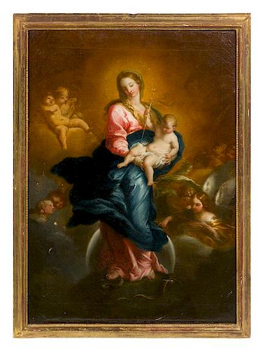 * Roman School, (Circa 1700), L'Immacolata Concezione con il Bambino