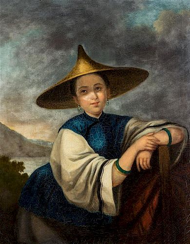 * After George Chinnery, (British, 1774-1852), A Chinese Sampan Girl