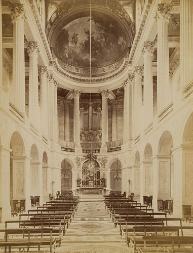 Unknown (19th), Palace chapel. Versailles, Paris, around 1880, albumen paper print