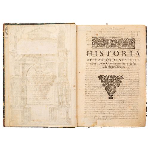 Caro de Torres, Francisco. Historia de las Órdenes Militares de Santiago, Calatrava y Alcántara... Madrid, 1629. Ex Libris Icazbalceta.