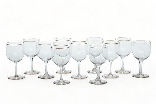 Baccarat (French) 'Montaigne' Crystal Port Wine Glasses, H 5" Dia. 2.5" 11 pcs