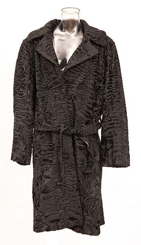 Ladies Lambswool Coat, H 40" Size: Large