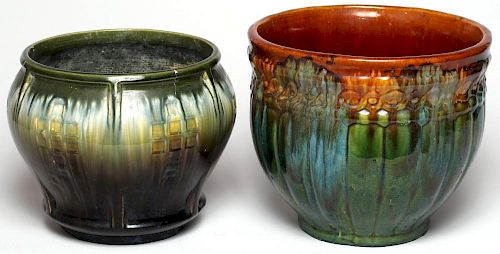 2 Studio Pottery Jardinieres