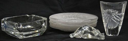 Group of Vintage Colorless Glass & Crystal Items