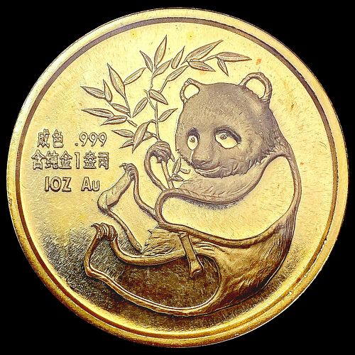 1987 China 1oz Gold Panda GEM PROOF
