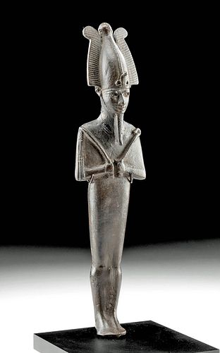 Egyptian Ptolemaic Bronze Osiris, Museum-Exhibited