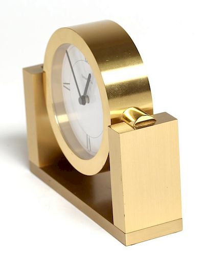 Tiffany & Co. Brass Desk Clock