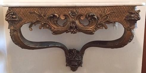 Vintage Continental Louis XV-Style Console Table