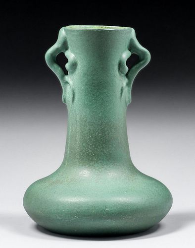 Ozark Pottery – St Louis, MO Snake Handled Vase c1907-1910