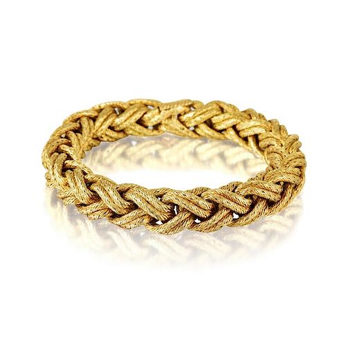 A Retro French Gold Rope Bracelet, Potentially Georges L'Enfant