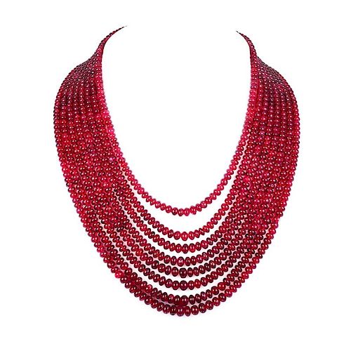 An Impressive Diamond and Spinel Necklace