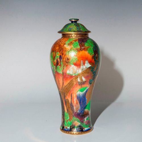 Wedgwood Flame Fairyland Lustre Vase, Rainbow