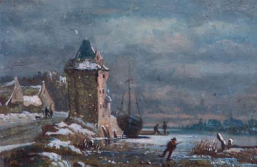 * Dutch School, (19th century), Winter Landscape
