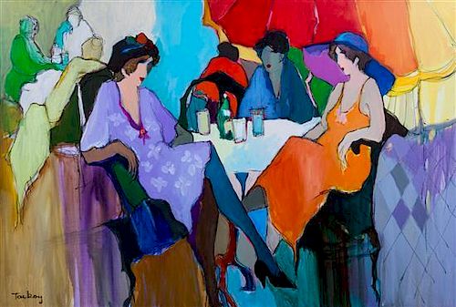 * Itzchak Tarkay, (Israeli, 1935-2012), Cafe Orleans