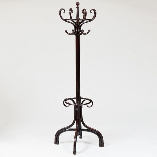 Thonet Stained Bentwood Hat Stand