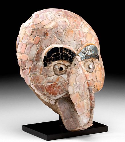 Rare Maya Mosaic Mask - Birdman Visage, TL Tested
