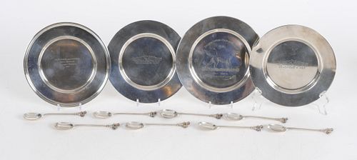 A Group of Dog Related Silver, Trophies and Spoons