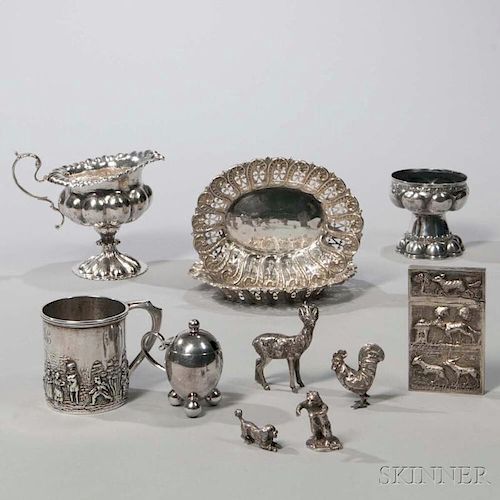 Ten English Sterling Silver Items