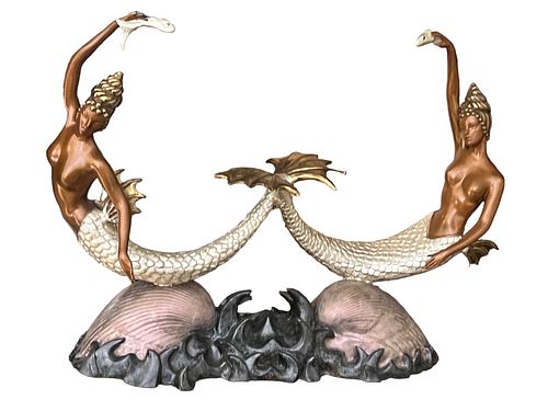 Erte (Romain de Tirtoff)  Bronze,Sirens