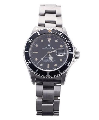 Rolex Submariner Steel Black Men&#39;s Watch 16610