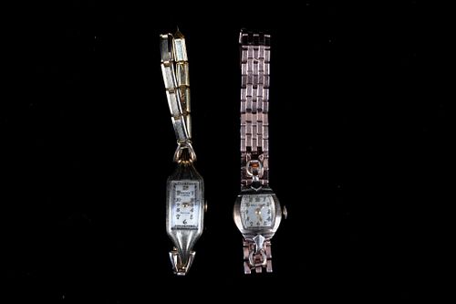 Antique 14K Gold Gruen & Bulova Ladies Watches