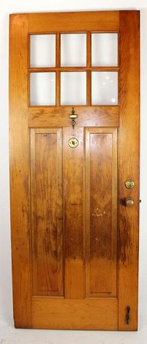 Vintage Craftsman style pine door