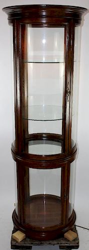 Gordon's circular display cabinet