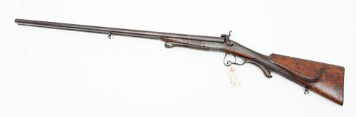 Belgian Side By Side Double Barrel Pin-fire Shotgun, 16 Ga., Ca. 1880, L 47" , SN: 2513