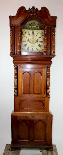 English Thomas Evans tall case clock
