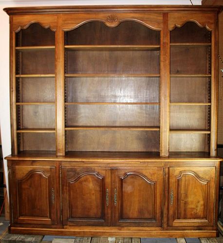 French Louis XV style open top bookcase