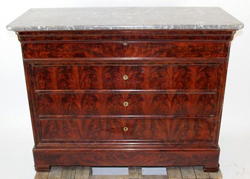 Louis Philippe commode with marble top