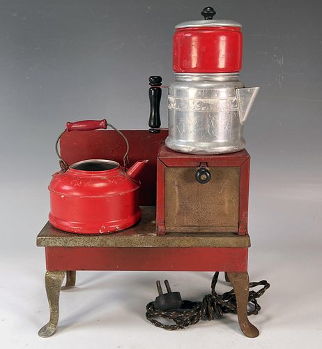 VINTAGE TOY ELECTRIC STOVE KITCHEN 