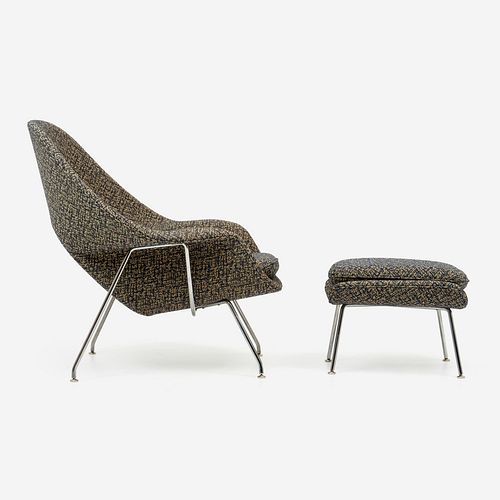  Eero Saarinen for Knoll Womb Chair and Ottoman (1948/1999)