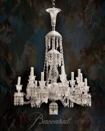 A French Baccarat Crystal Chandelier 12-Lights