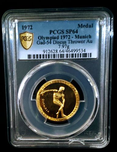 Olympiad 1972 Gold Commerative Medal
