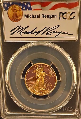 1998 W Michael Reagan $10 Gold