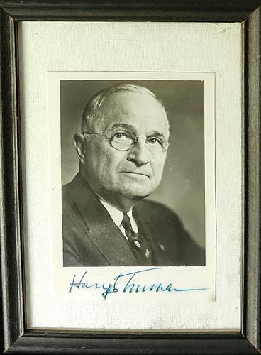 Harry Truman Autographed Picture