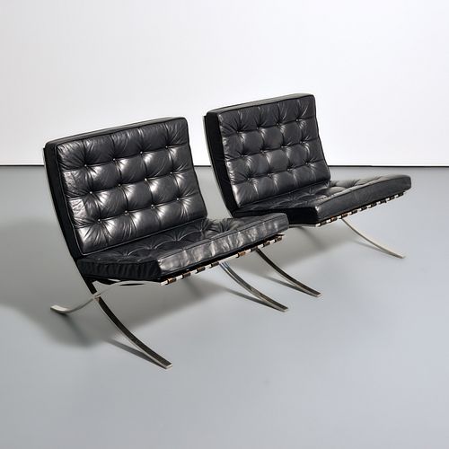 Pair of Mies van der Rohe BARCELONA Chairs 